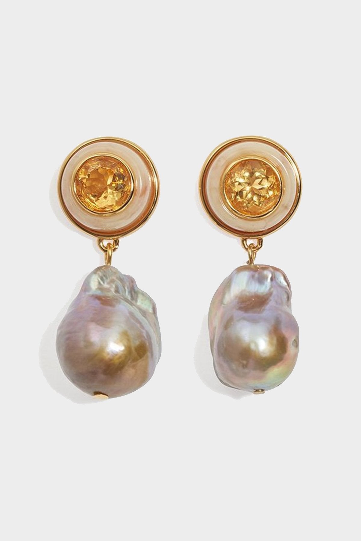 Candy Drop Earrings in Bronze Gray - shop-olivia.com