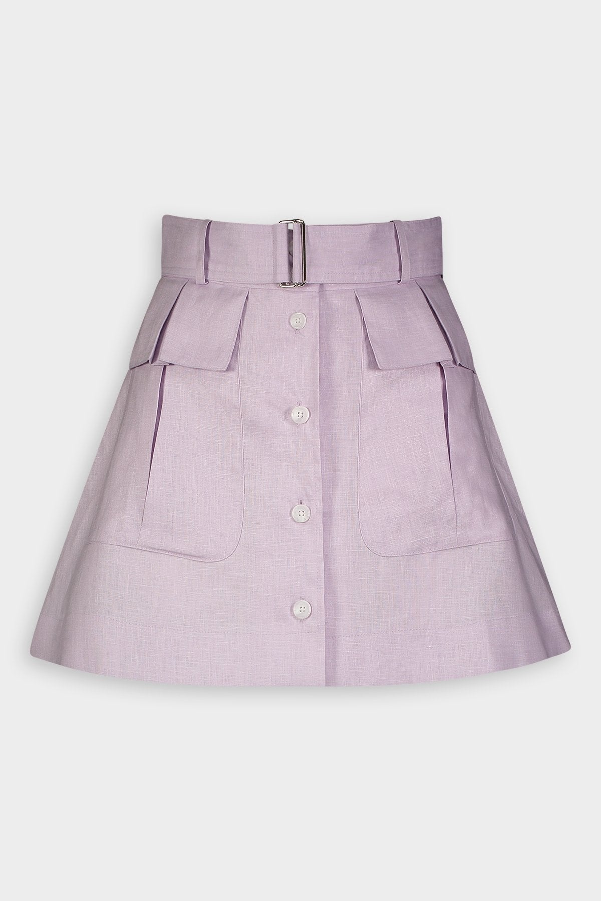 Cargo Mini Skirt in Lavender - shop-olivia.com