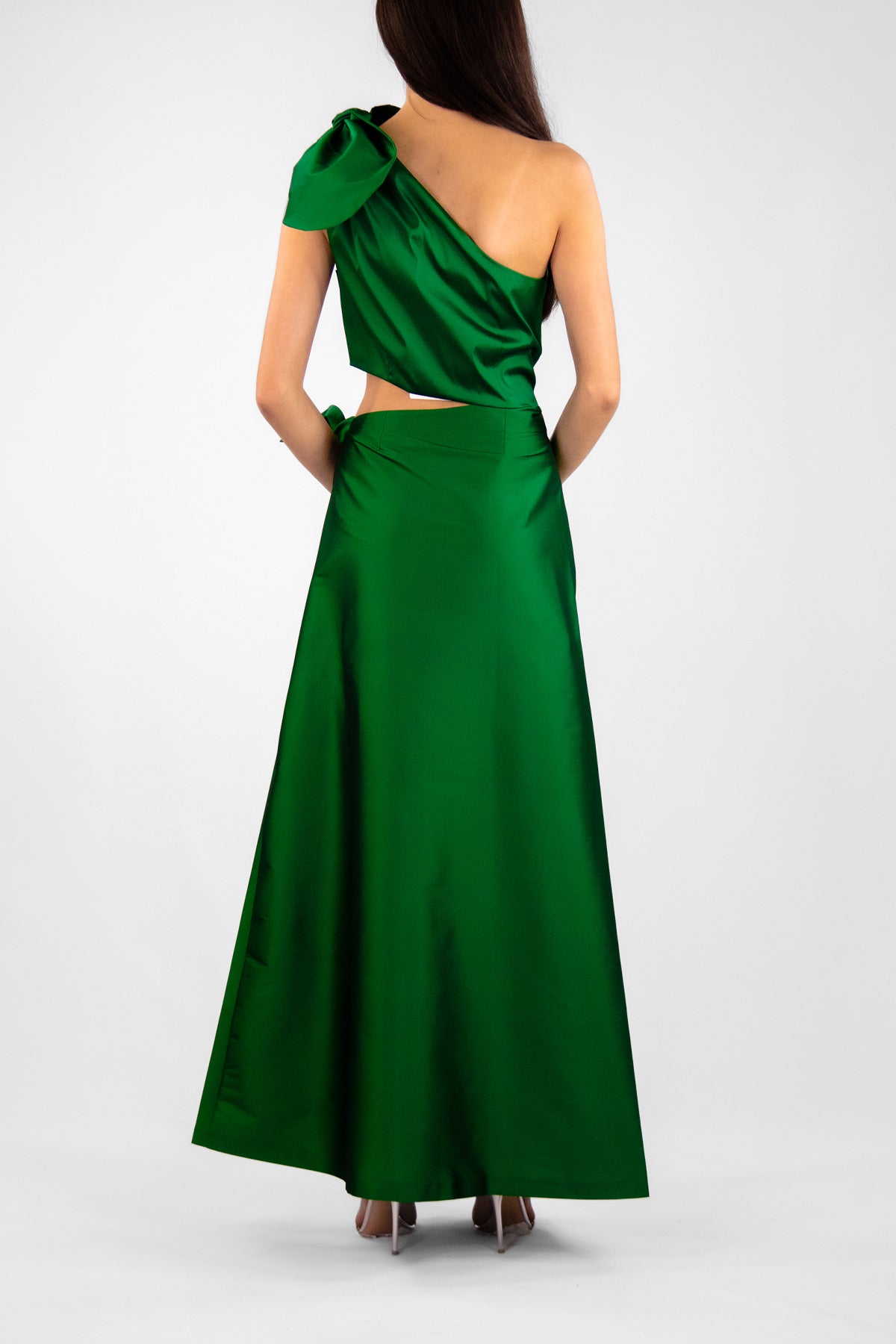 Carlotta Dress in Emerald Green - shop-olivia.com