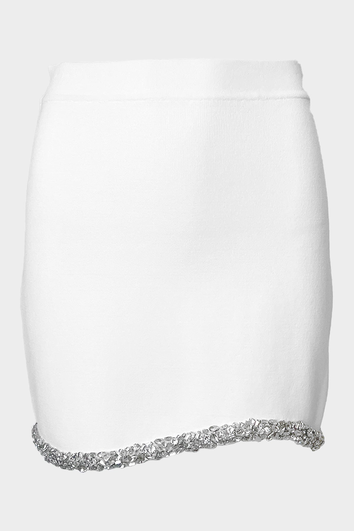 Cary Mini Skirt in White - shop-olivia.com