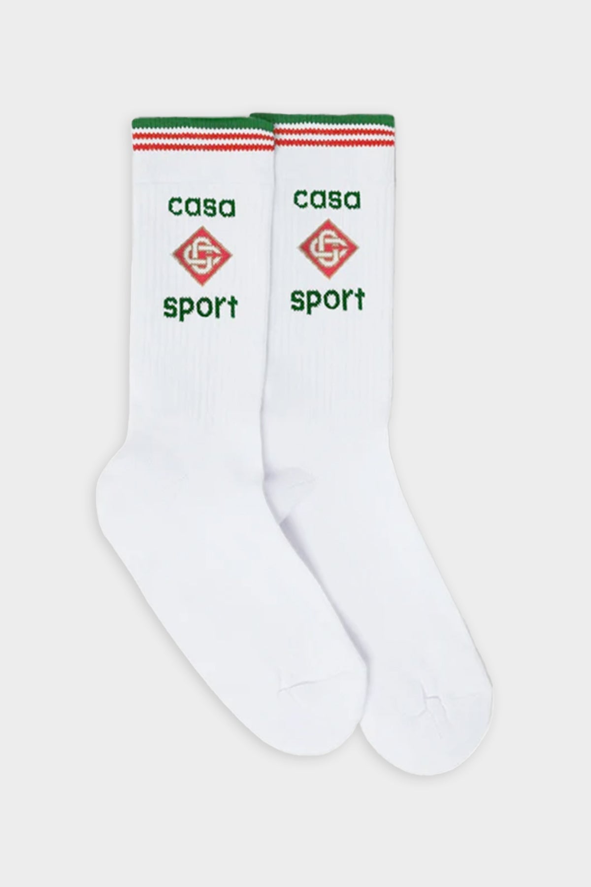 Casa Sport Logo Socks in White - shop-olivia.com
