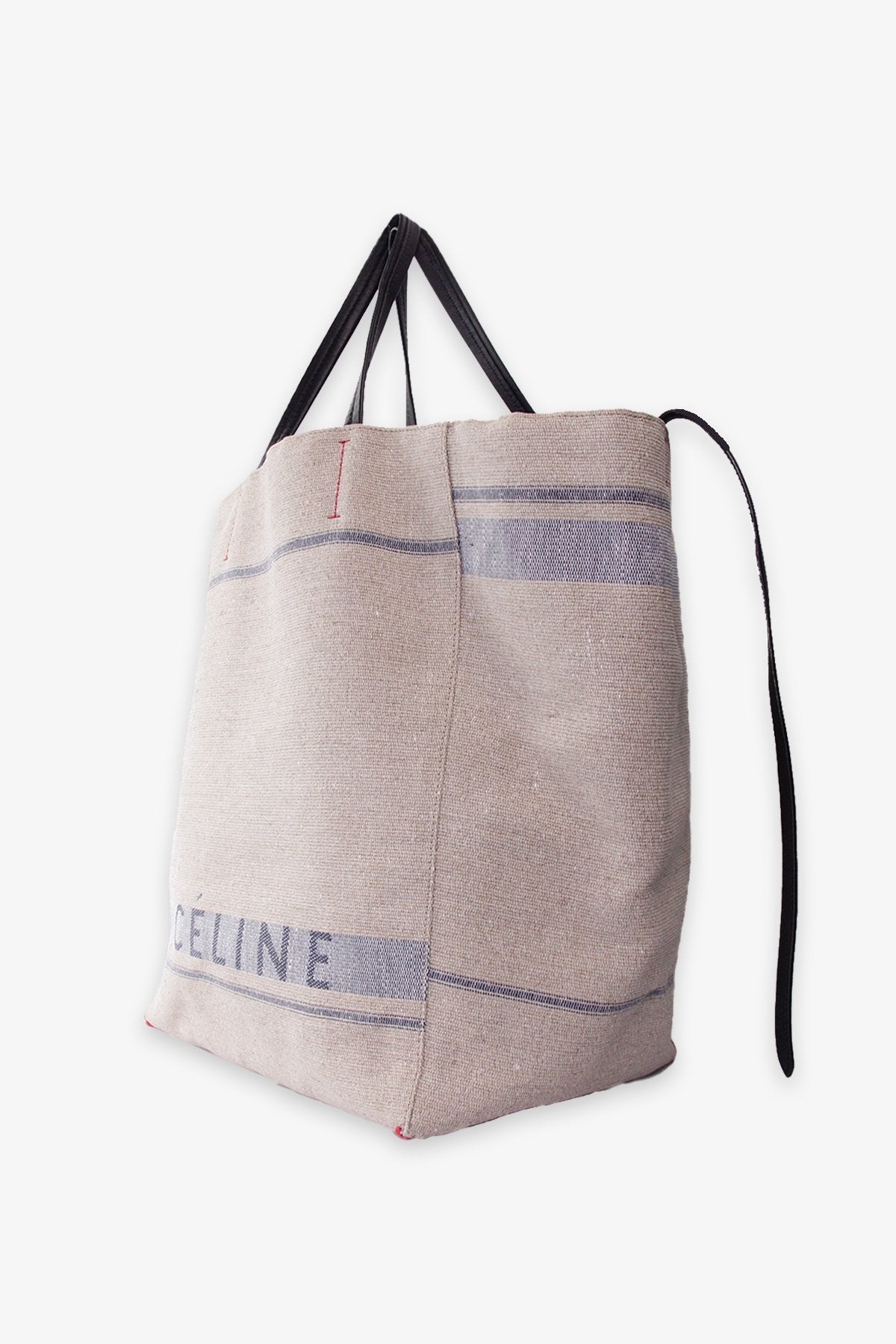 Celine Beige Canvas Tote Bag - shop-olivia.com