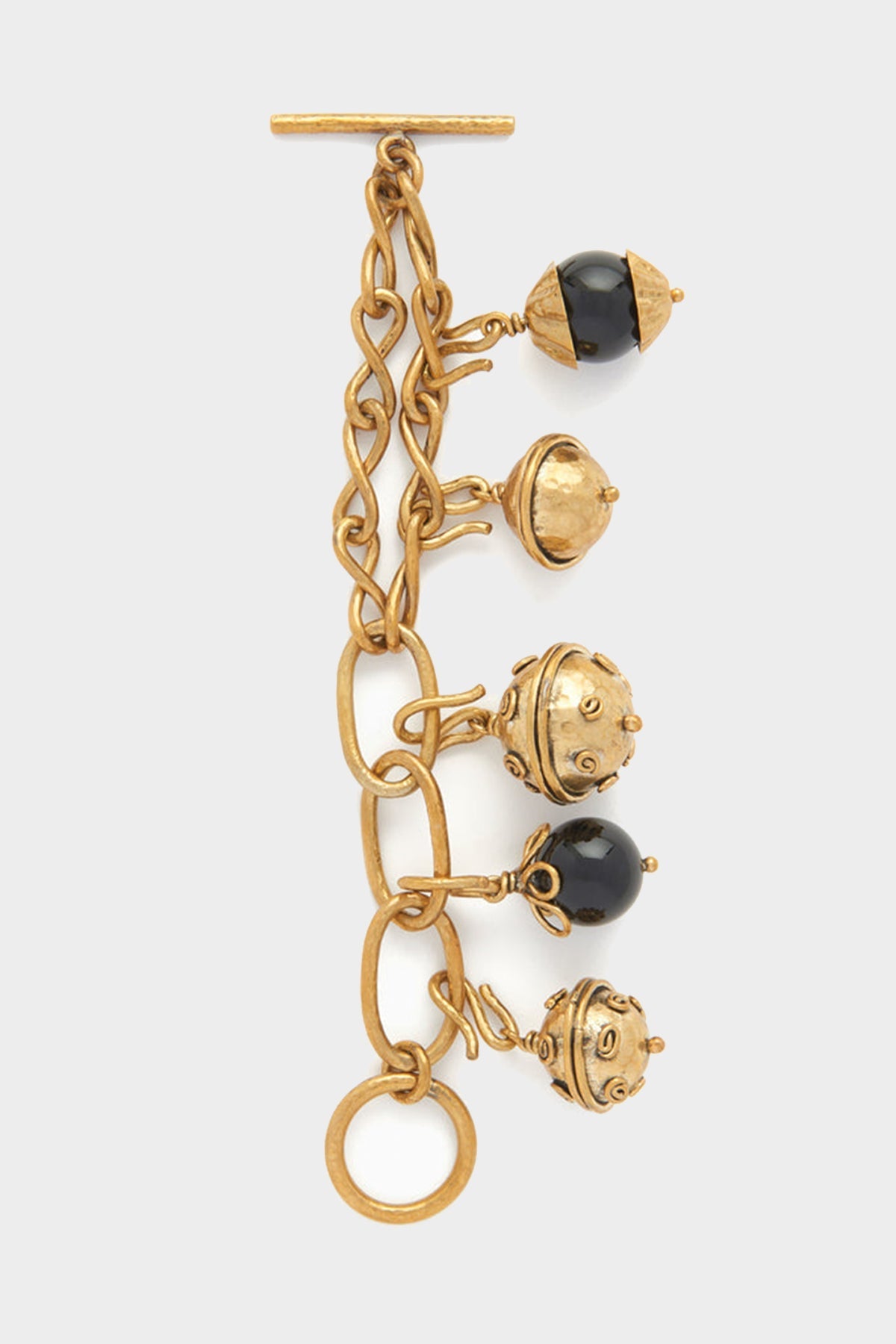 Ceres Charm Bracelet in Black Onix - shop-olivia.com