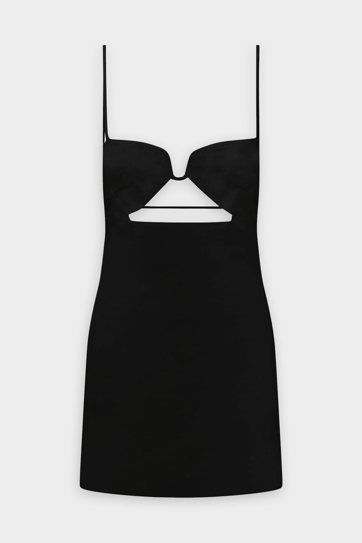 Chaleg Linen Short Dress in Black - shop-olivia.com