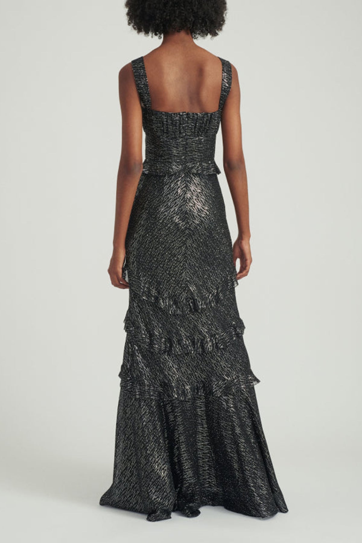 Chandra Dress in Black Silver - shop-olivia.com
