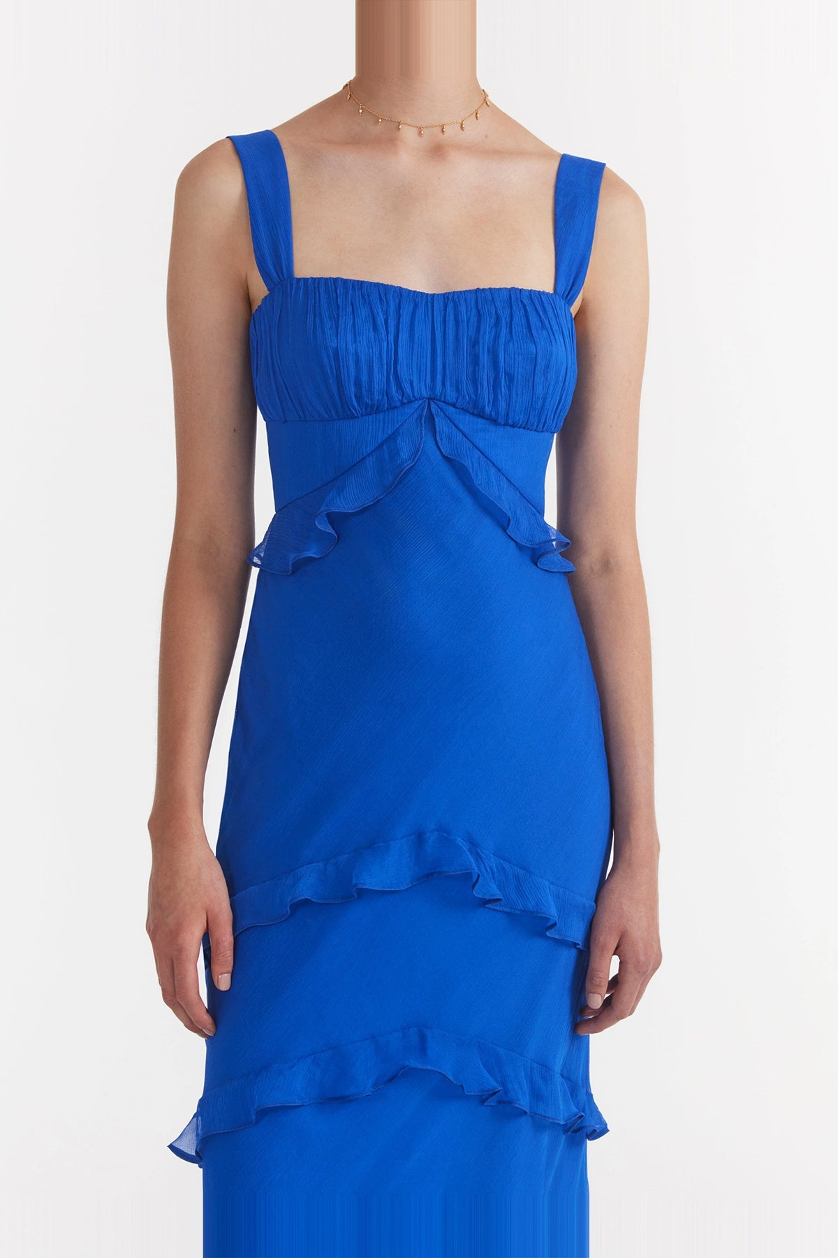 Chandra Dress In Lapis Blue - shop-olivia.com