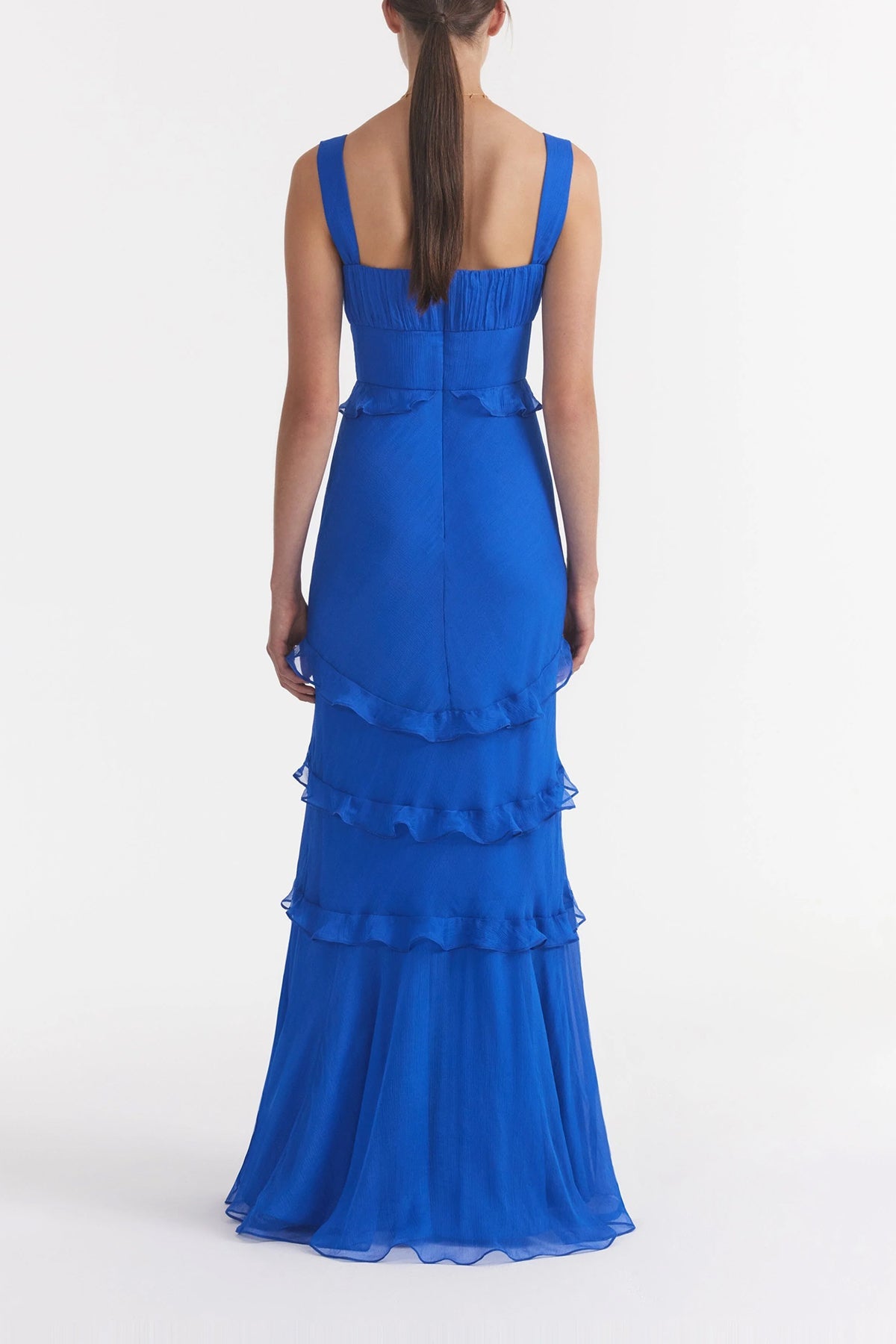 Chandra Dress In Lapis Blue - shop-olivia.com