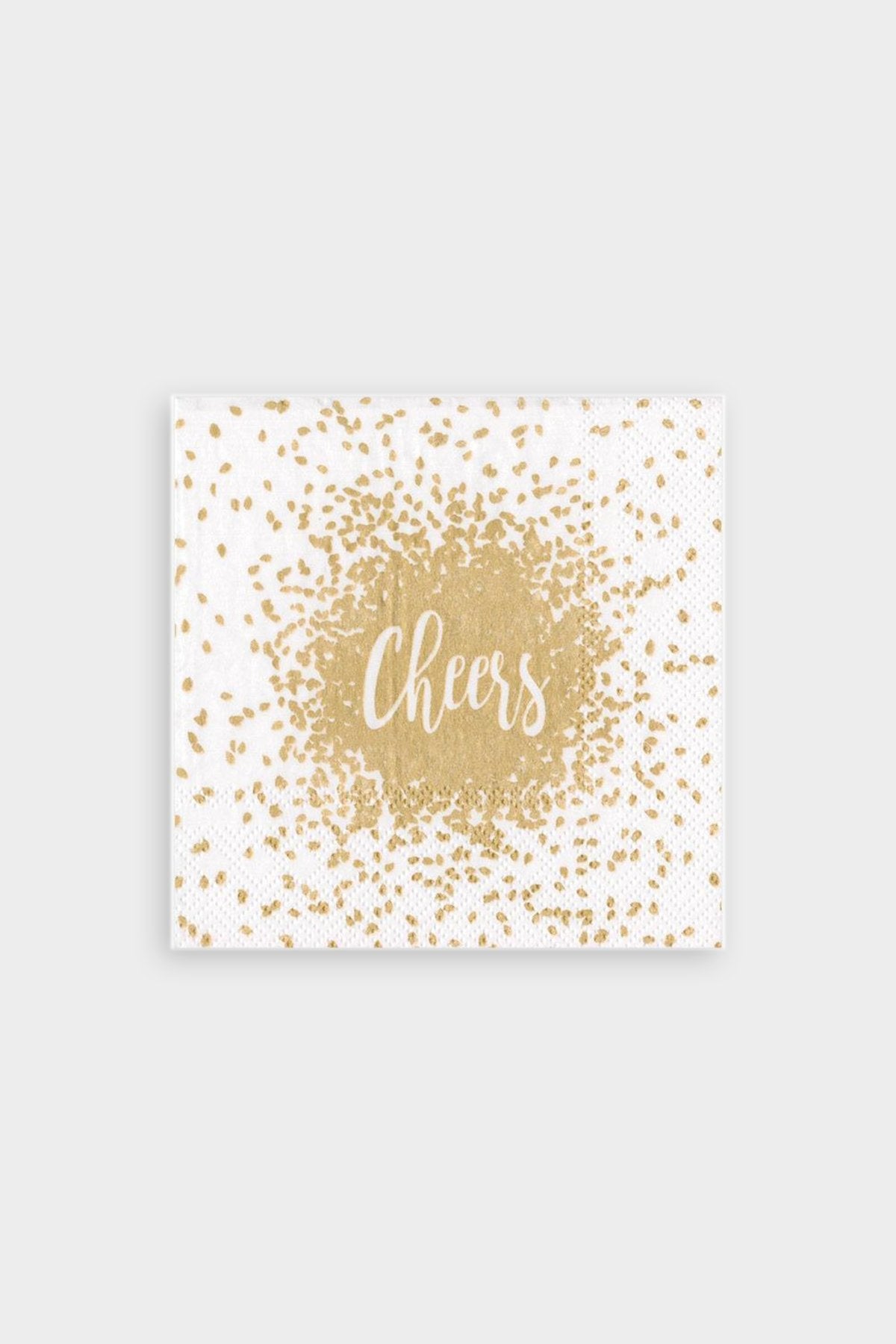 Cheers Paper Cocktail Napkins in Gold - shop-olivia.com