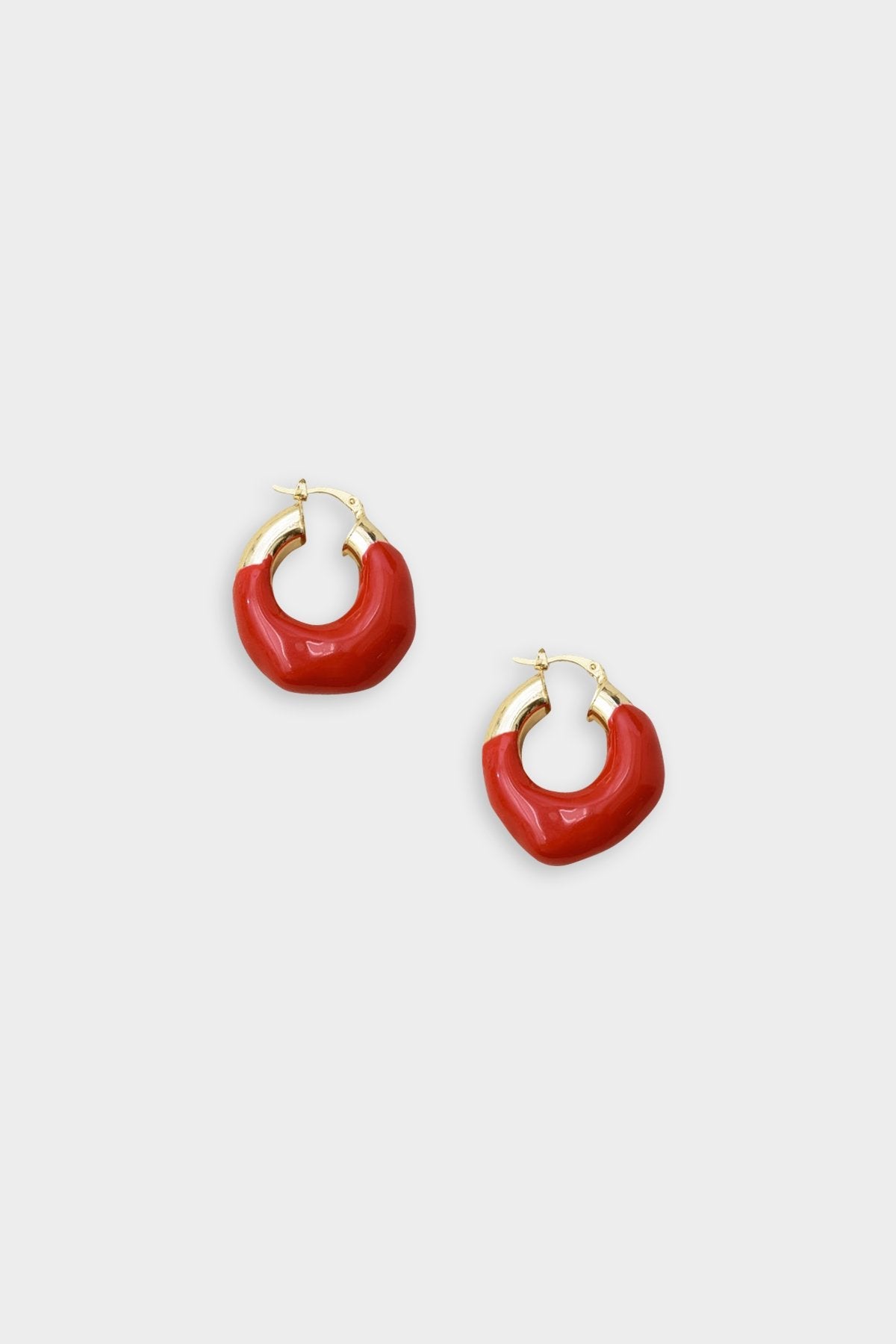 Claret Earrings in Red - shop-olivia.com