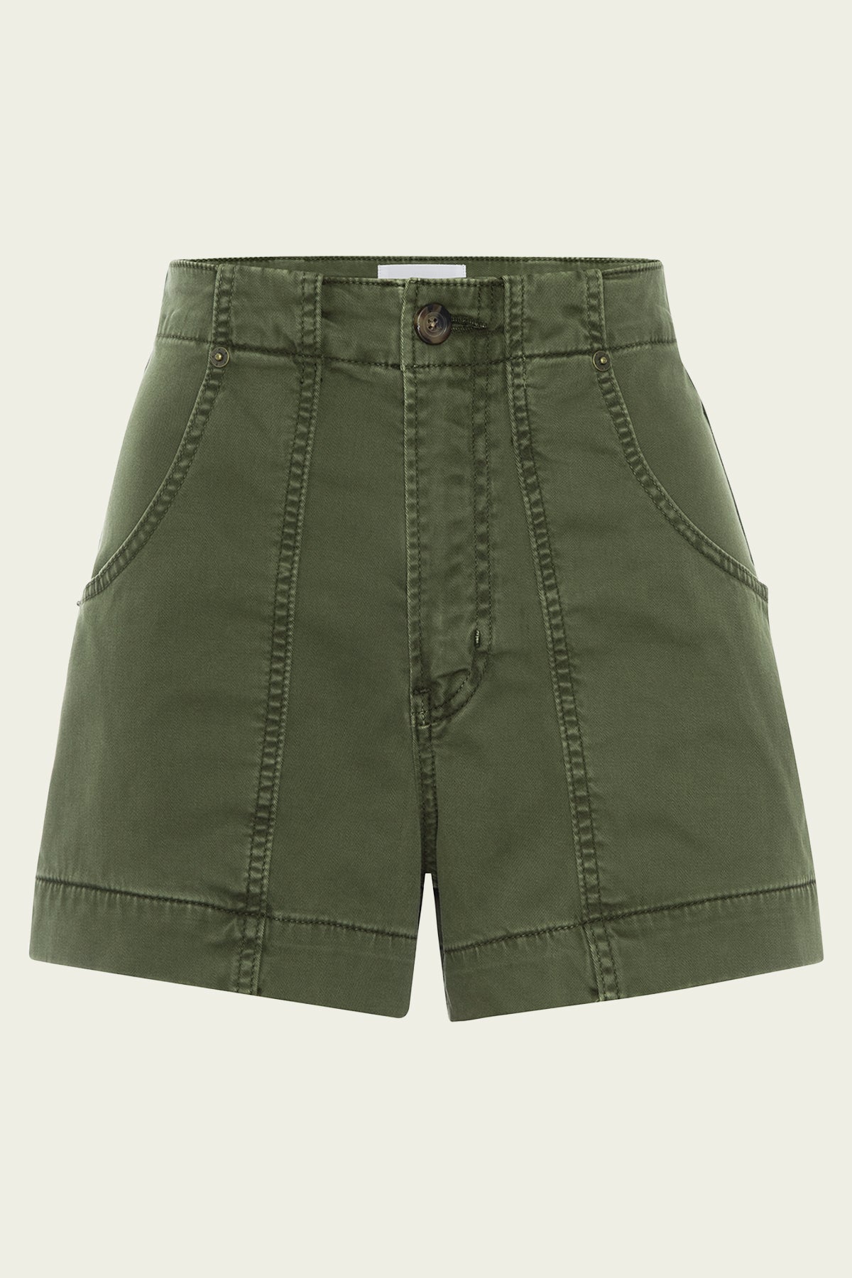 Clean Utility Short in Washed Winter Moss - shop-olivia.com