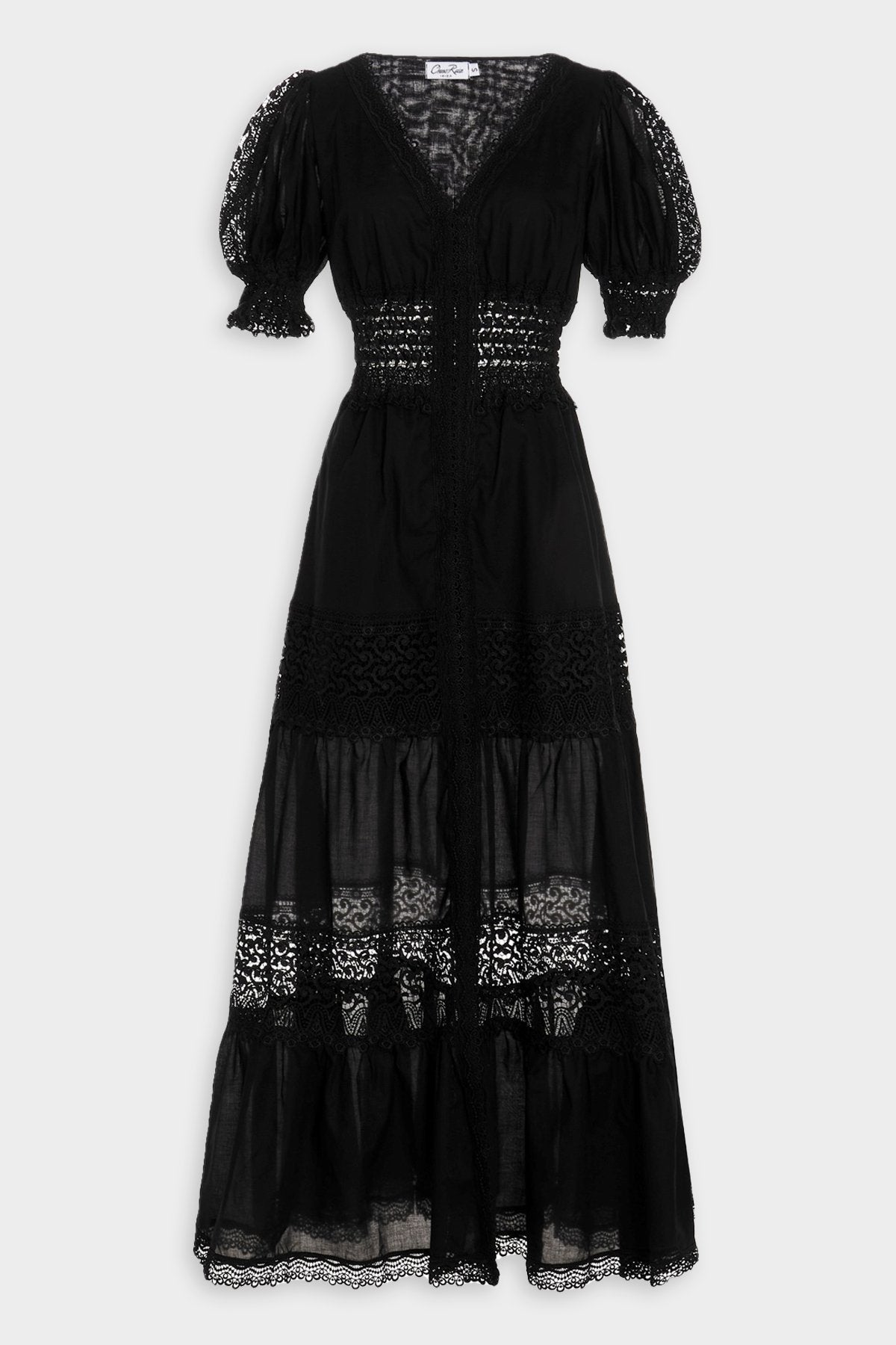 Clemence Long Dress in Black - shop-olivia.com
