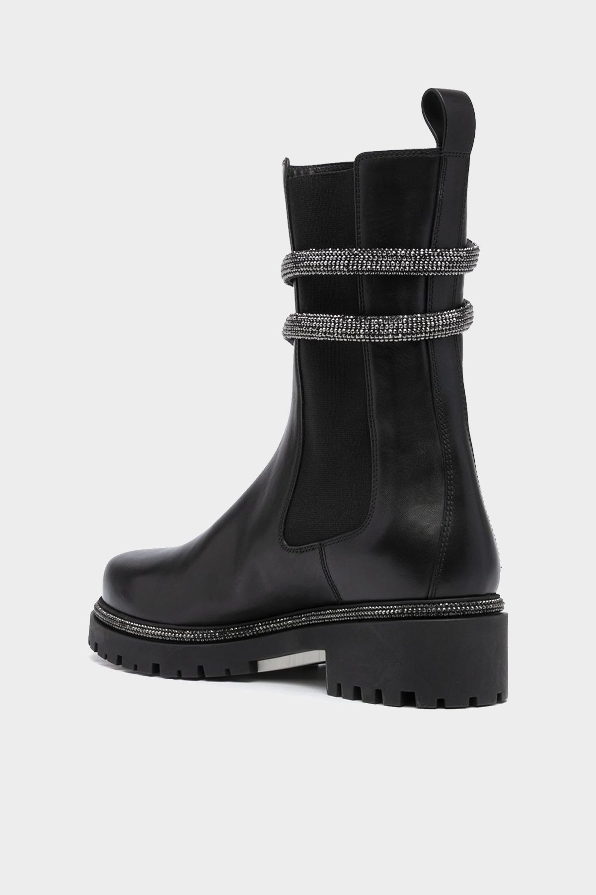 Cleo Leather Ankle Boots in Black - shop-olivia.com