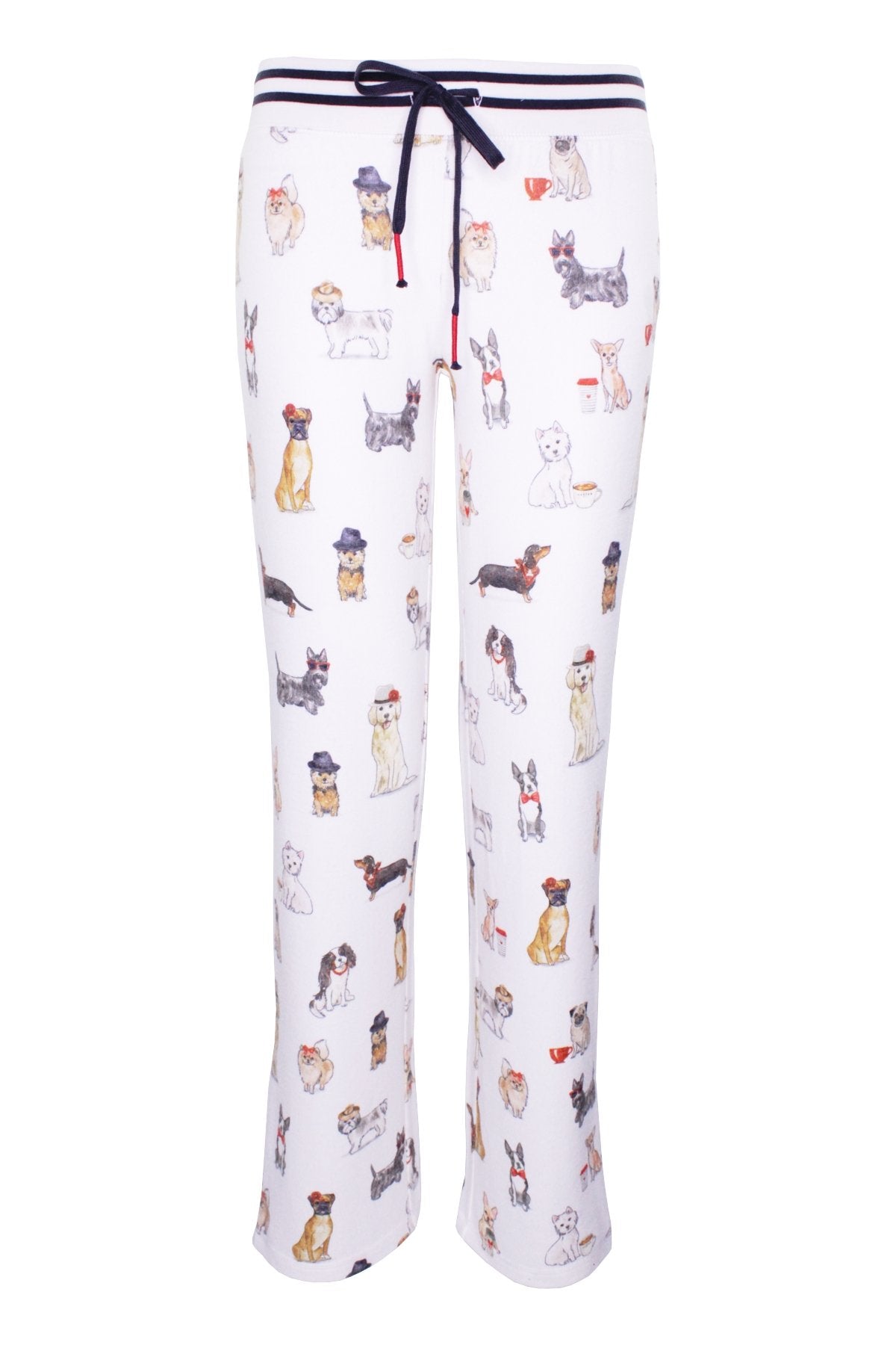 Coffee + Canines Pants in Ivory - shop-olivia.com