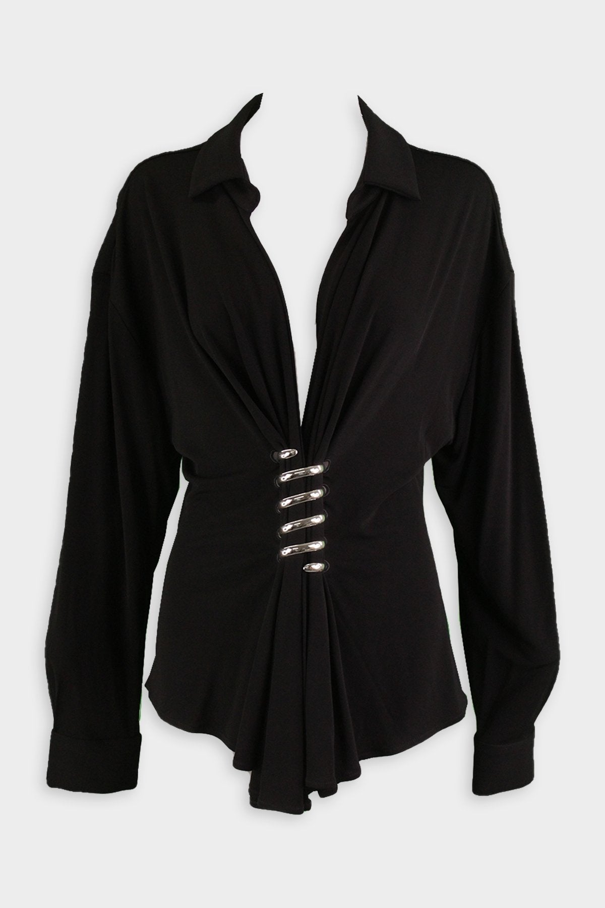 Coiled Shirt in Black - shop-olivia.com