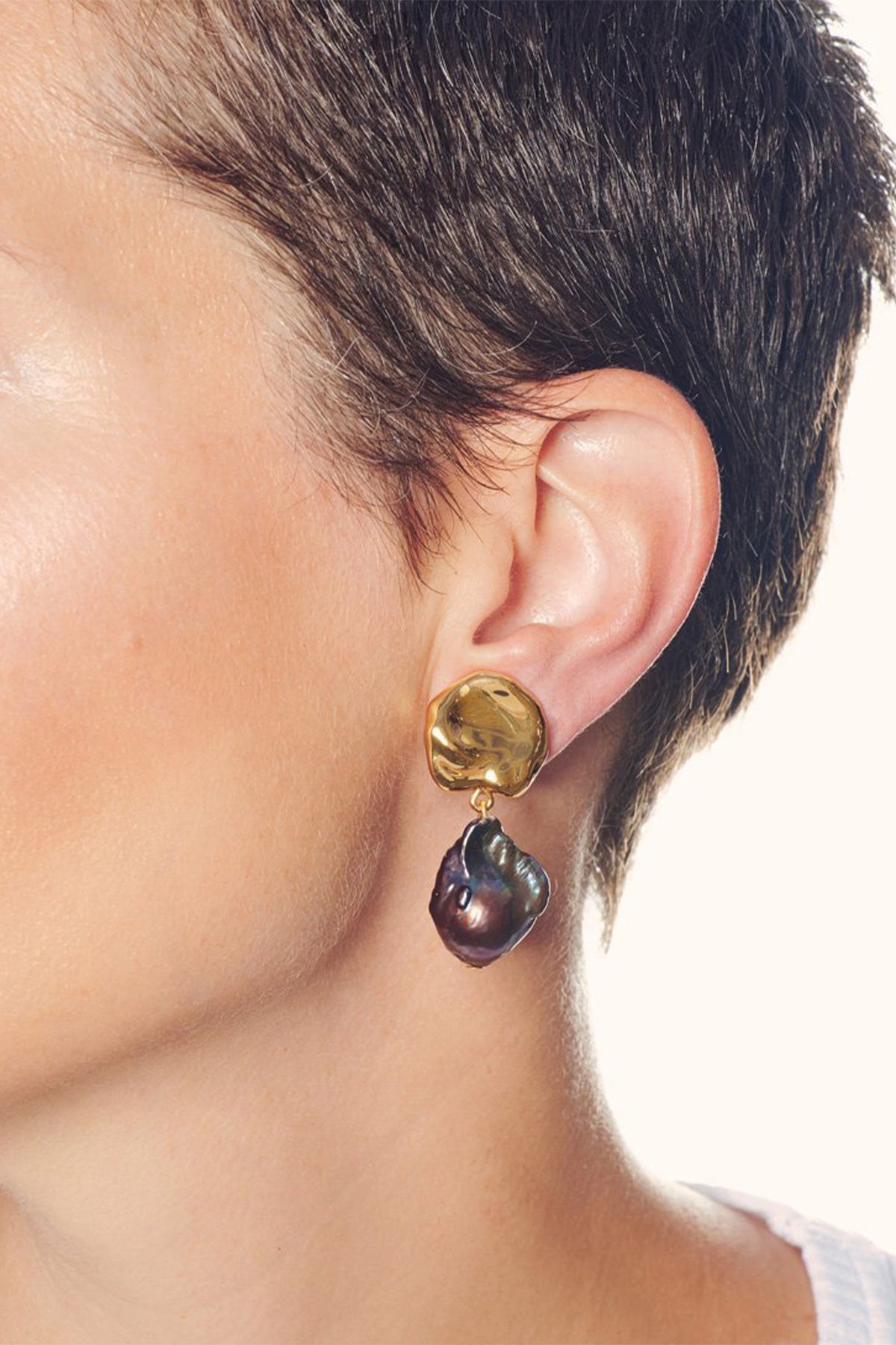 Coin Reflection Earrings in Peacock - shop-olivia.com