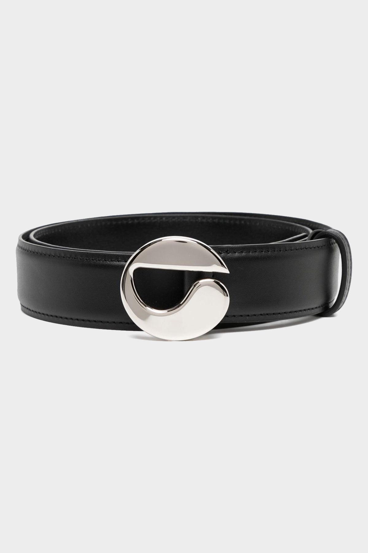 Coperni Logo Leather Belt in Black - shop-olivia.com