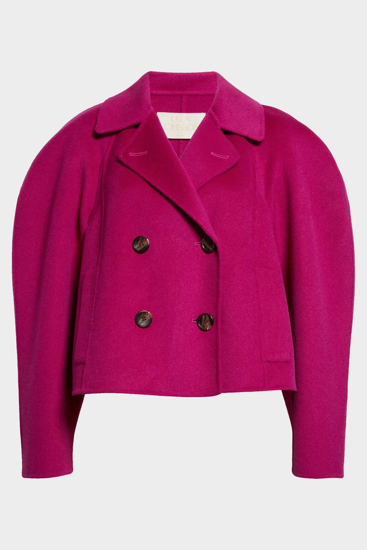 Coralie Wool-Blend Cropped Jacket in Thistle - shop-olivia.com