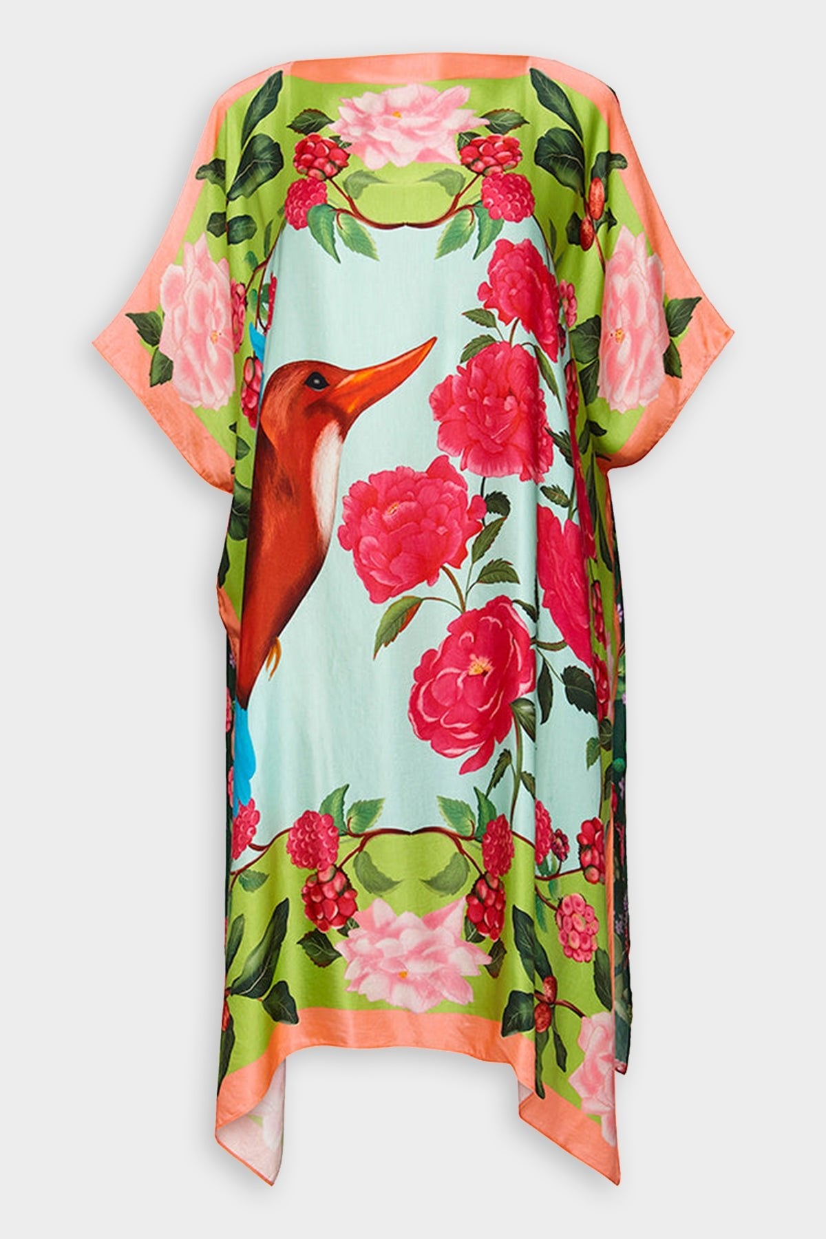 Cowl Scarf Dress in Coral Kingfisher - shop-olivia.com