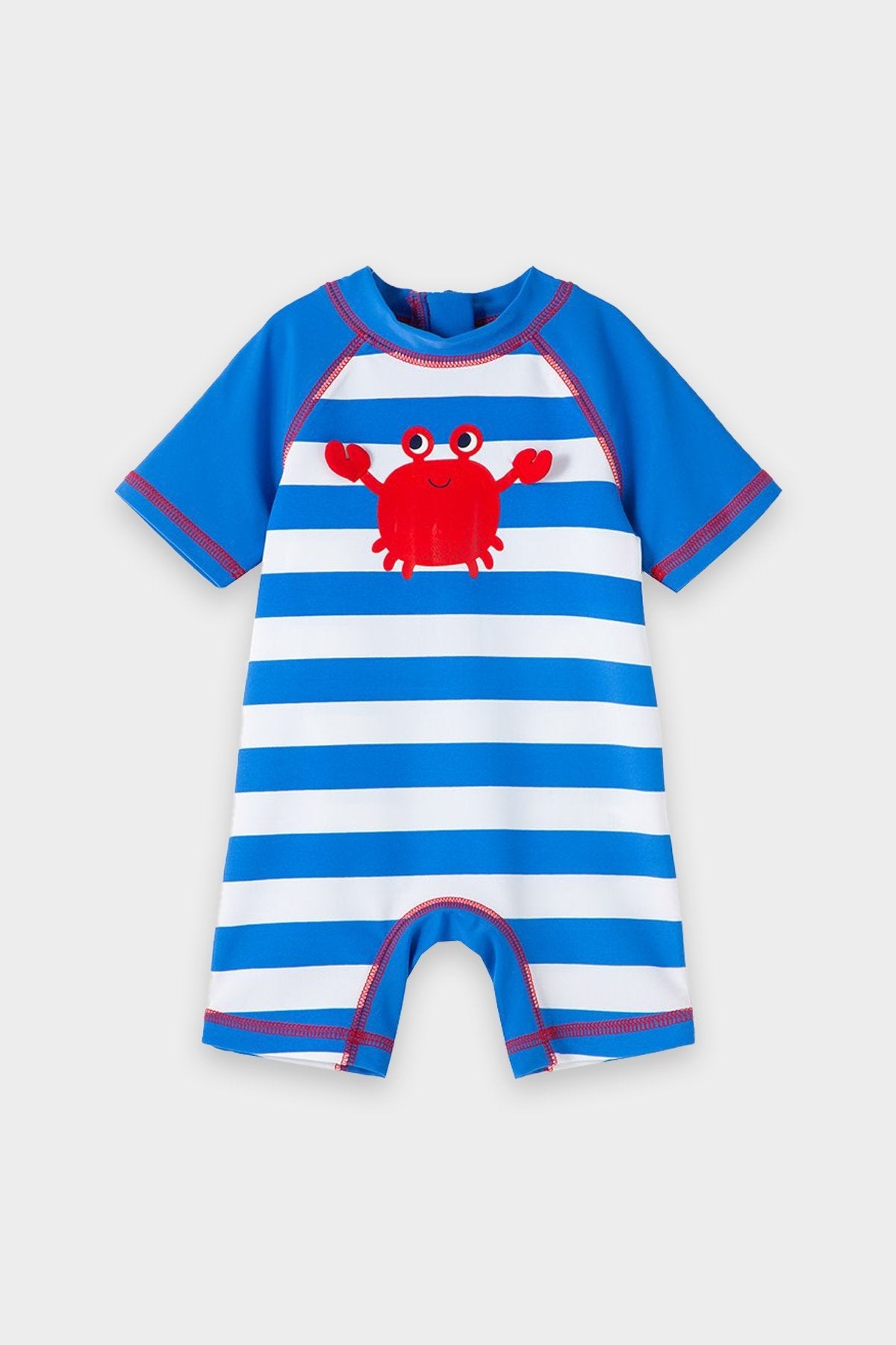 Crab Rashguard Suit in Blue - shop-olivia.com