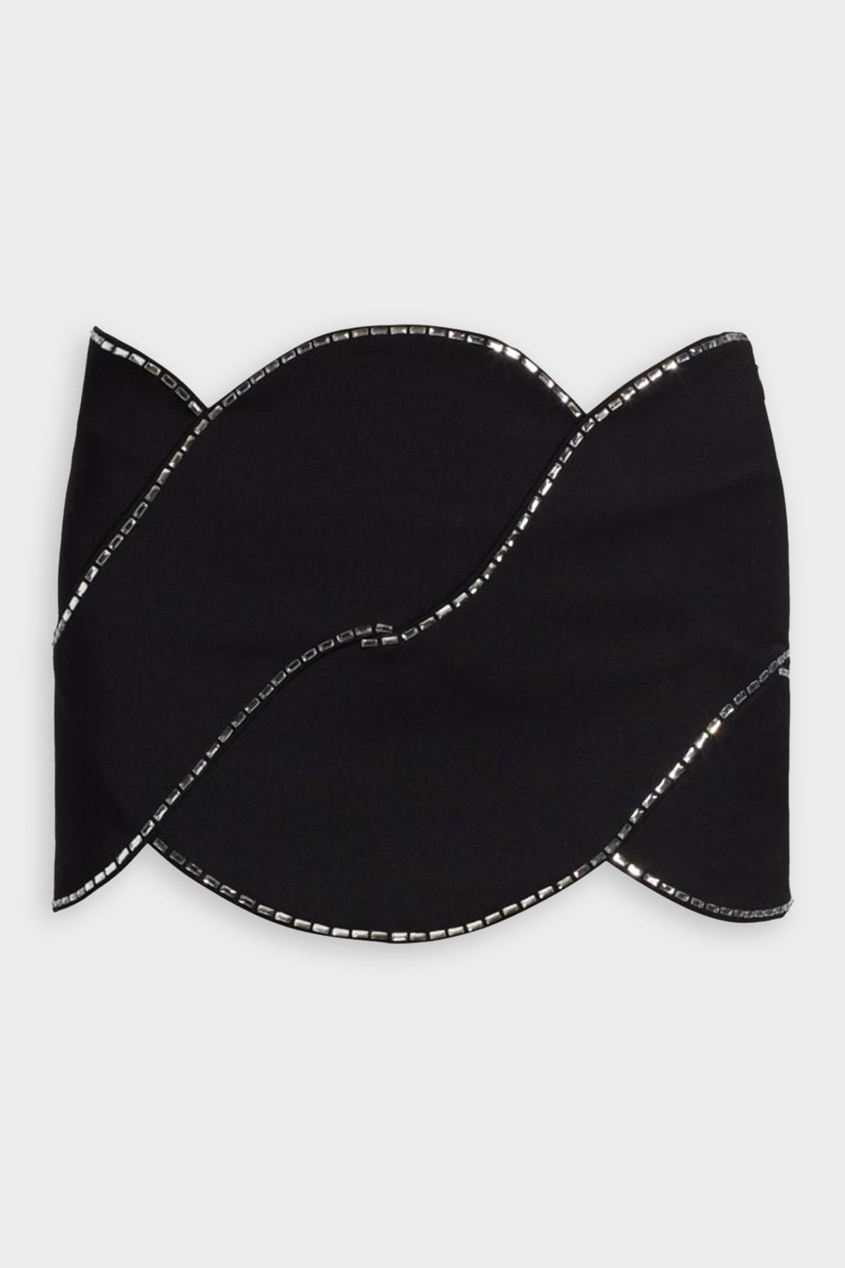 Crystal Rope Mini Skirt in Black - shop-olivia.com