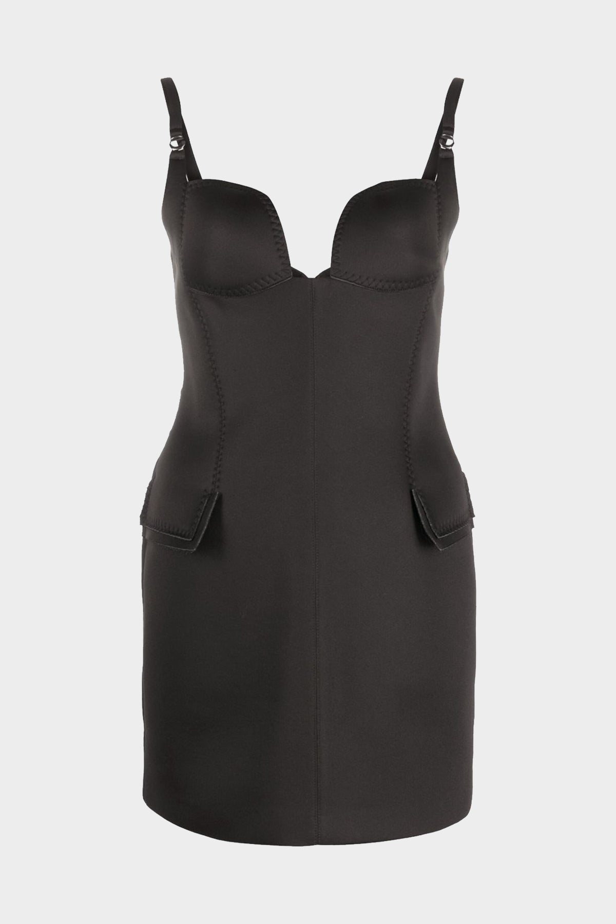 Cup Strap Dress in Black - shop-olivia.com
