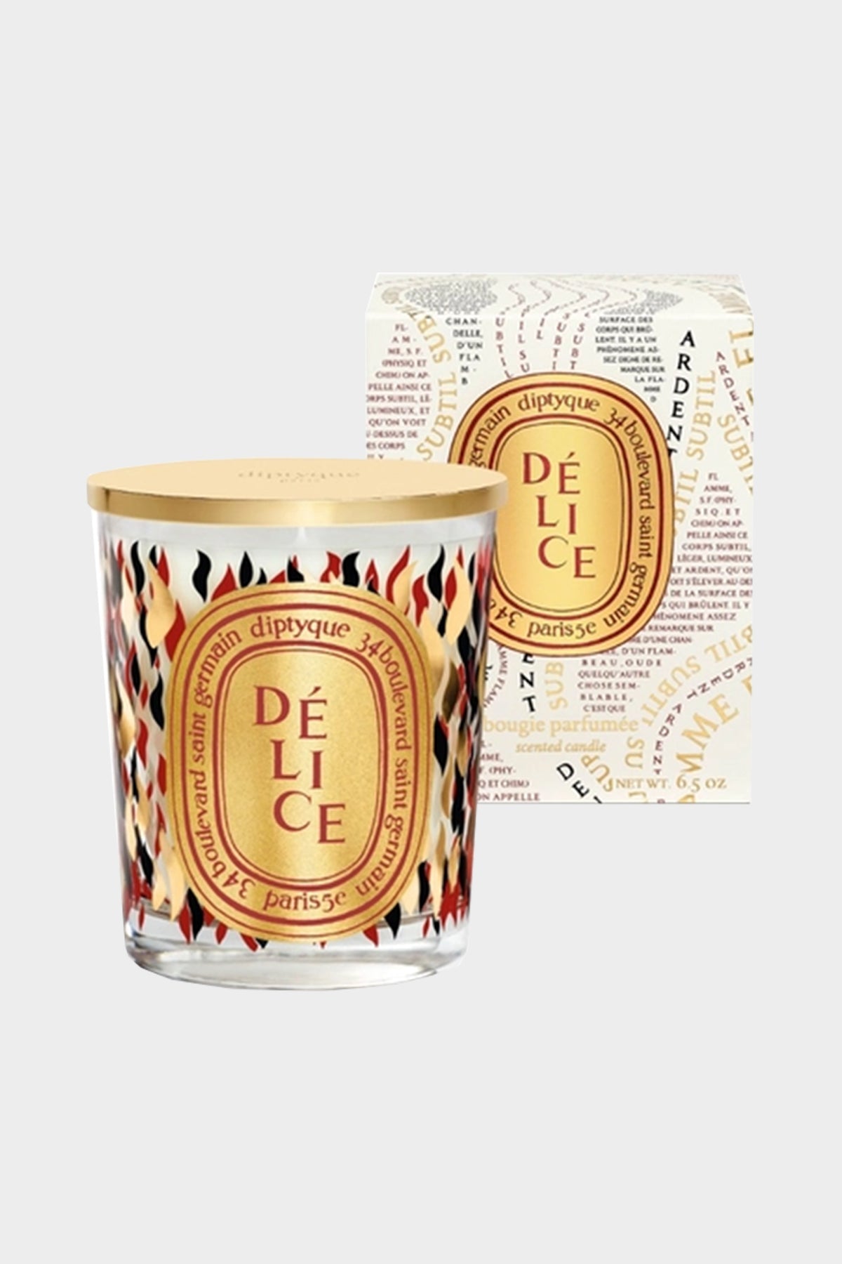 Delice (Delight) Classic Candle 190g with Gold Lid - Holiday Edition 2023 - shop-olivia.com