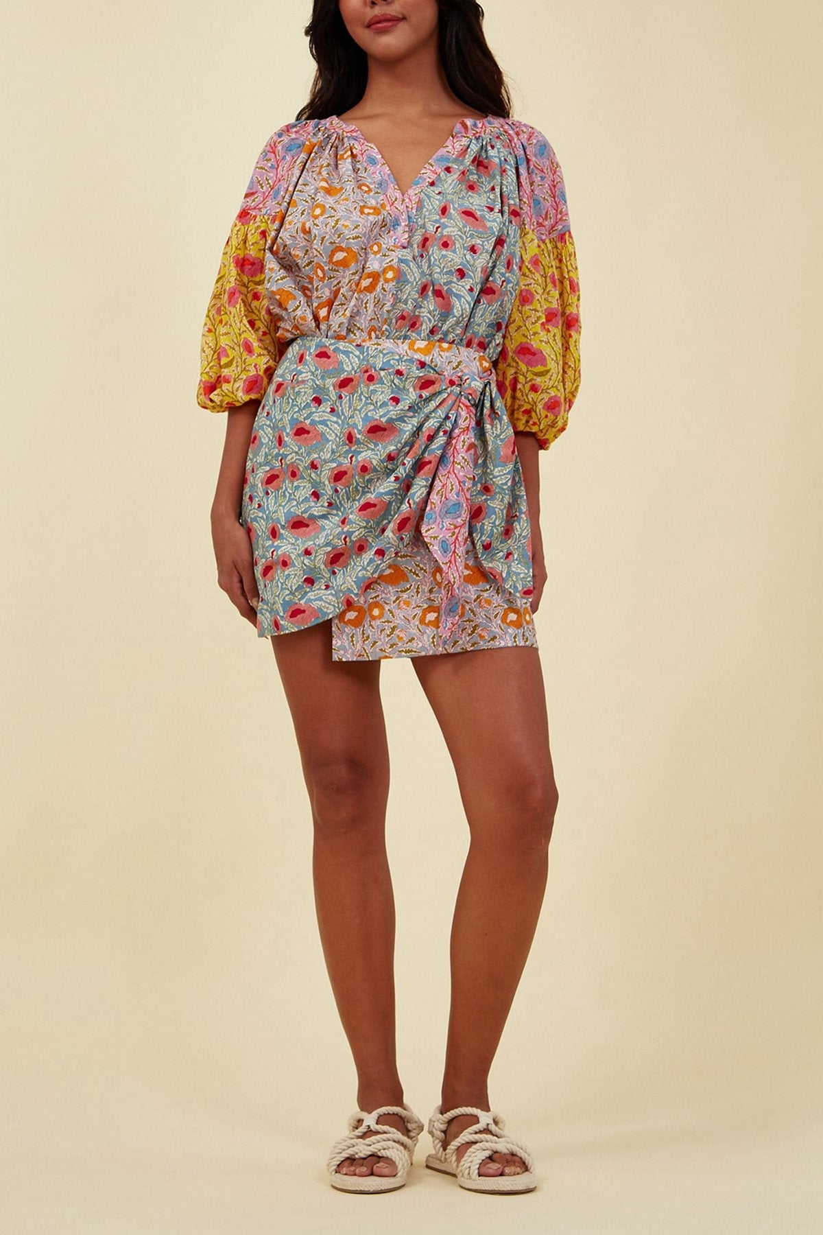 Dellilah Wrap Skirt in Multicolor - shop-olivia.com