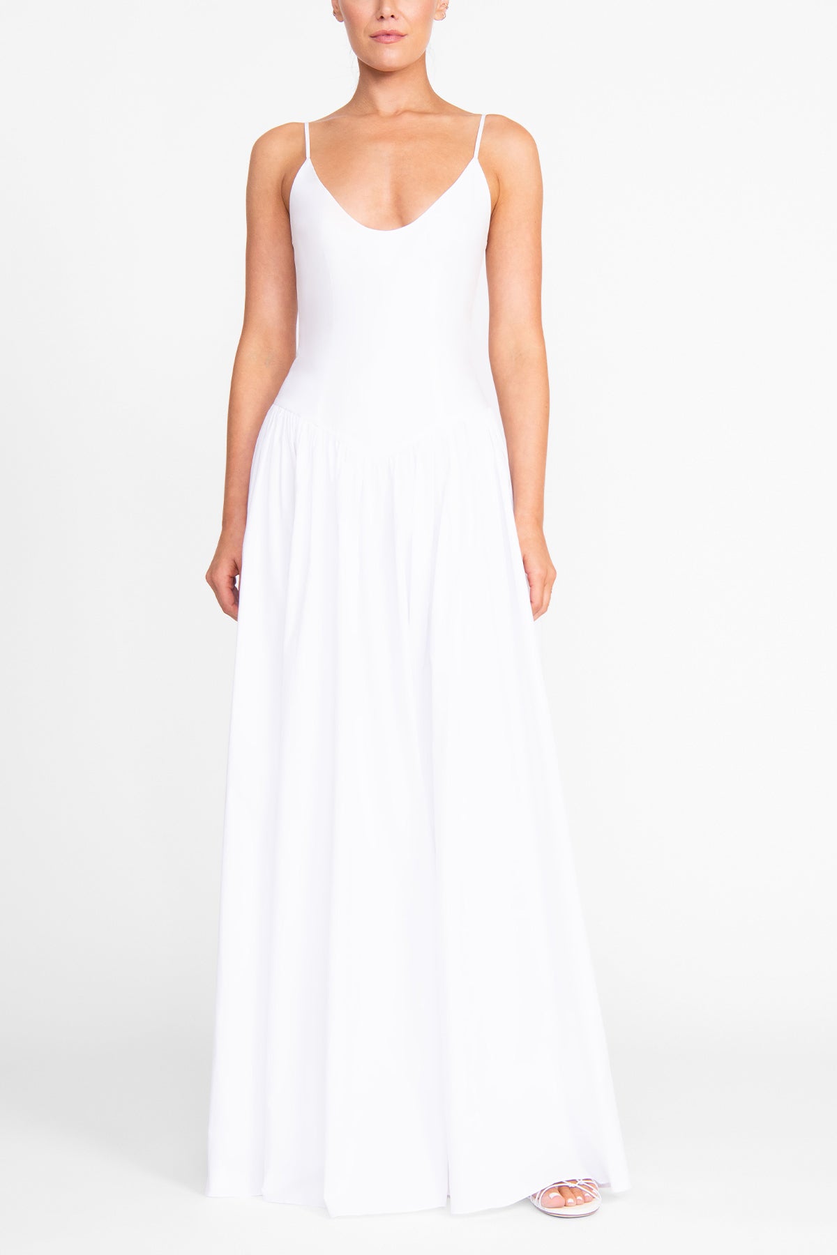 Dena Dress in White - shop-olivia.com