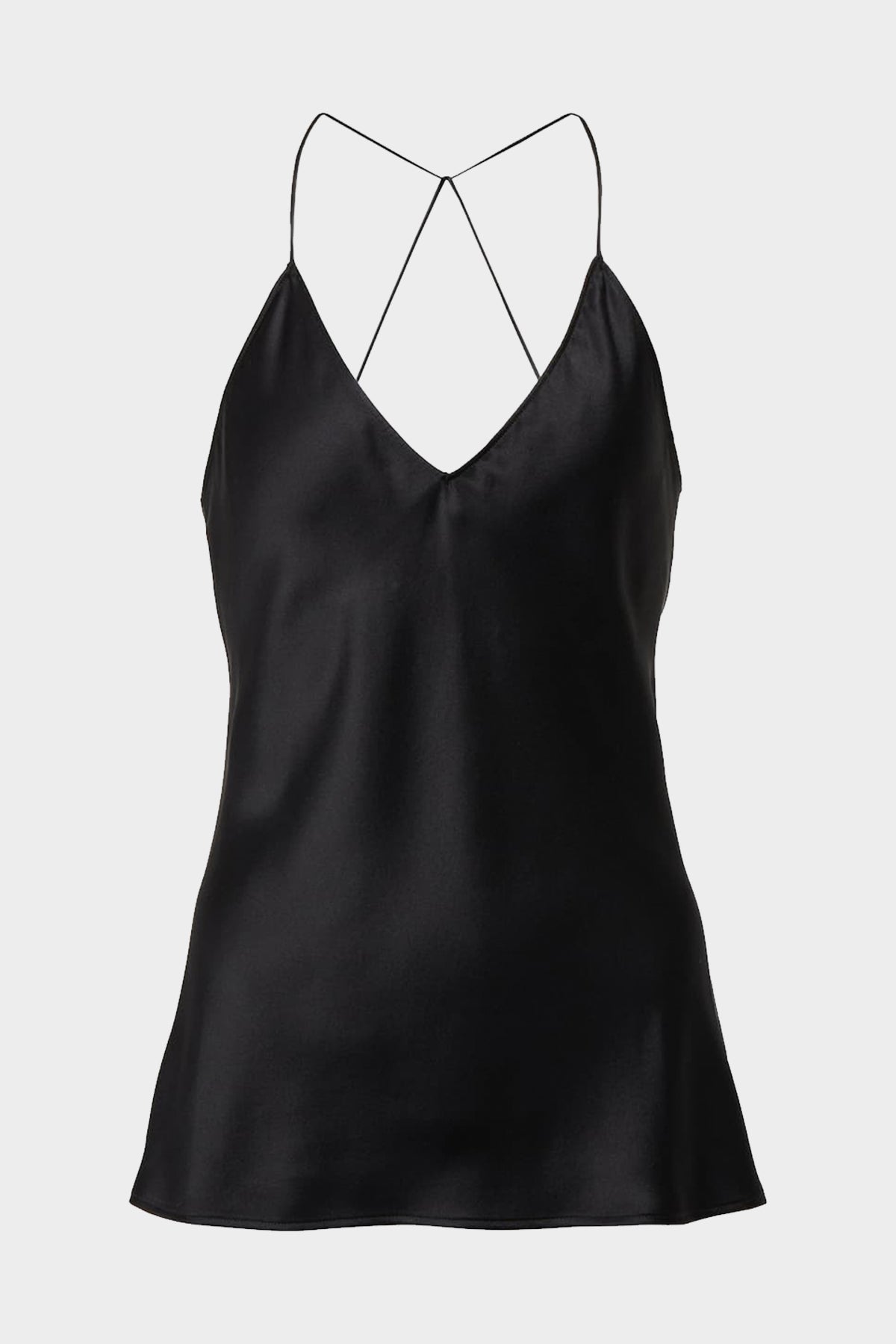 Desiree Silk Cami Top in Black - shop-olivia.com