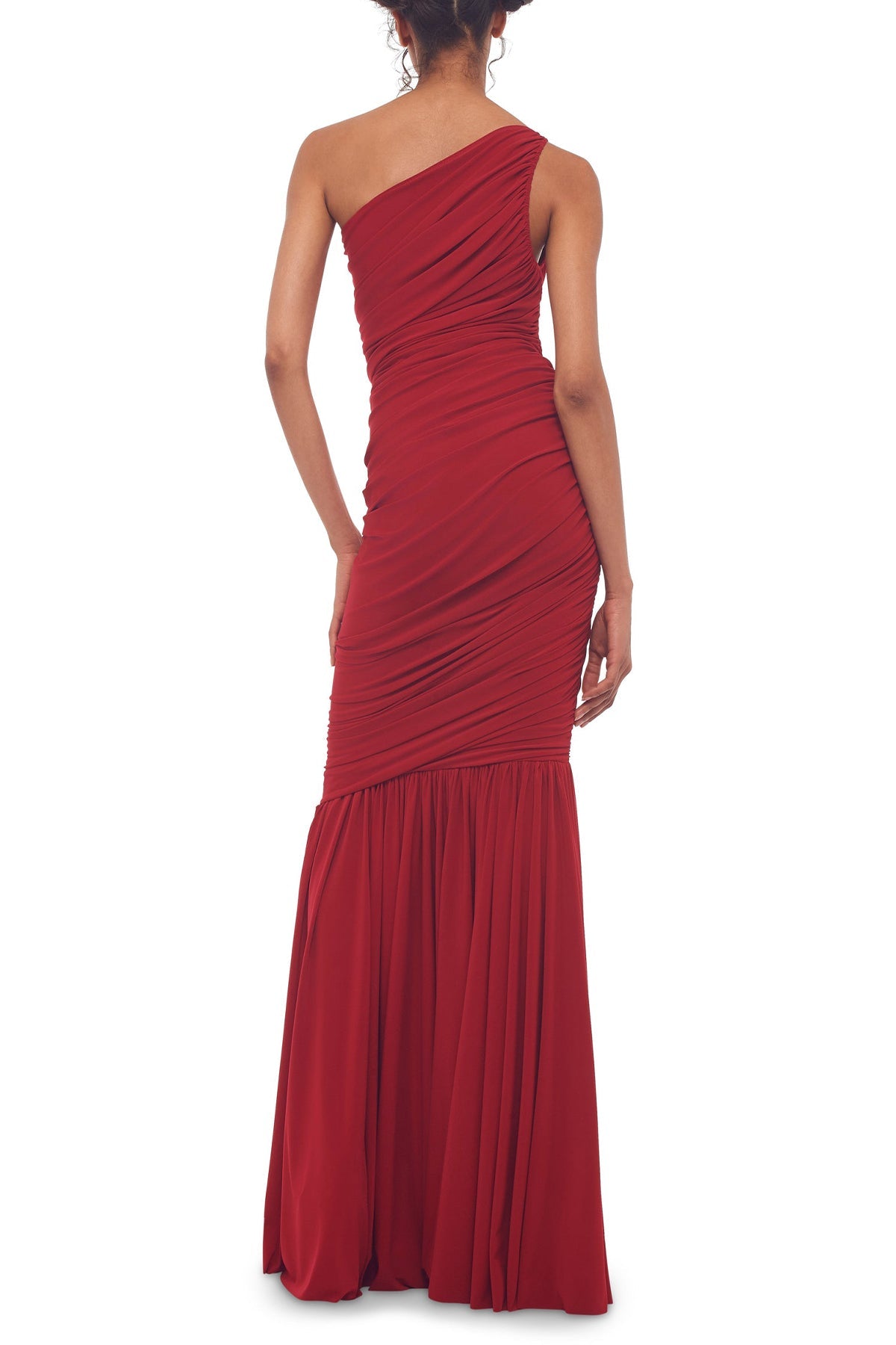 Diana Fishtail Gown in Red - shop-olivia.com