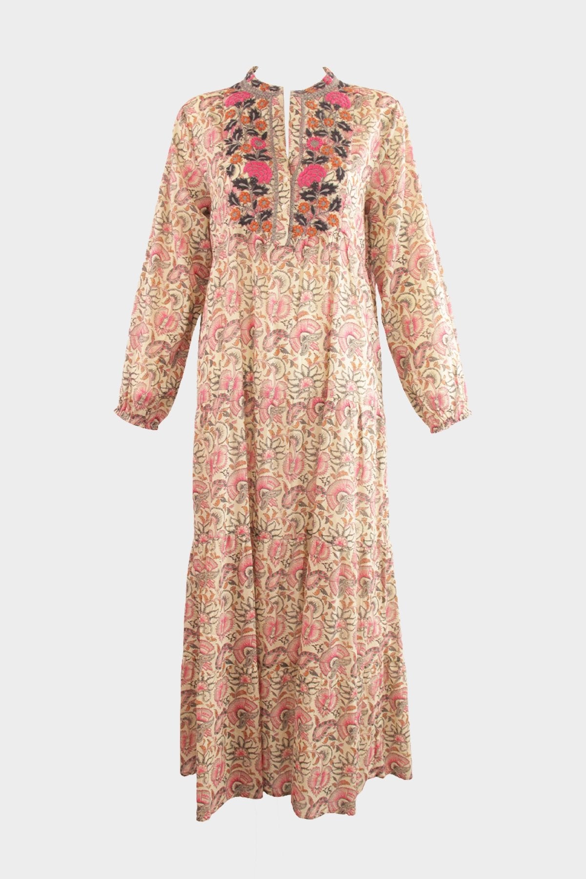 Didi Midi Dress in Clavel Rose - shop-olivia.com