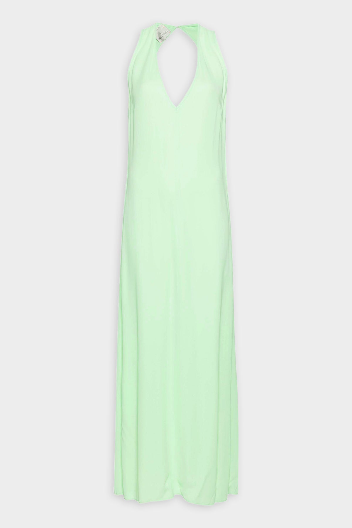 Double Georgette Long Dress in Ice Lime - shop-olivia.com