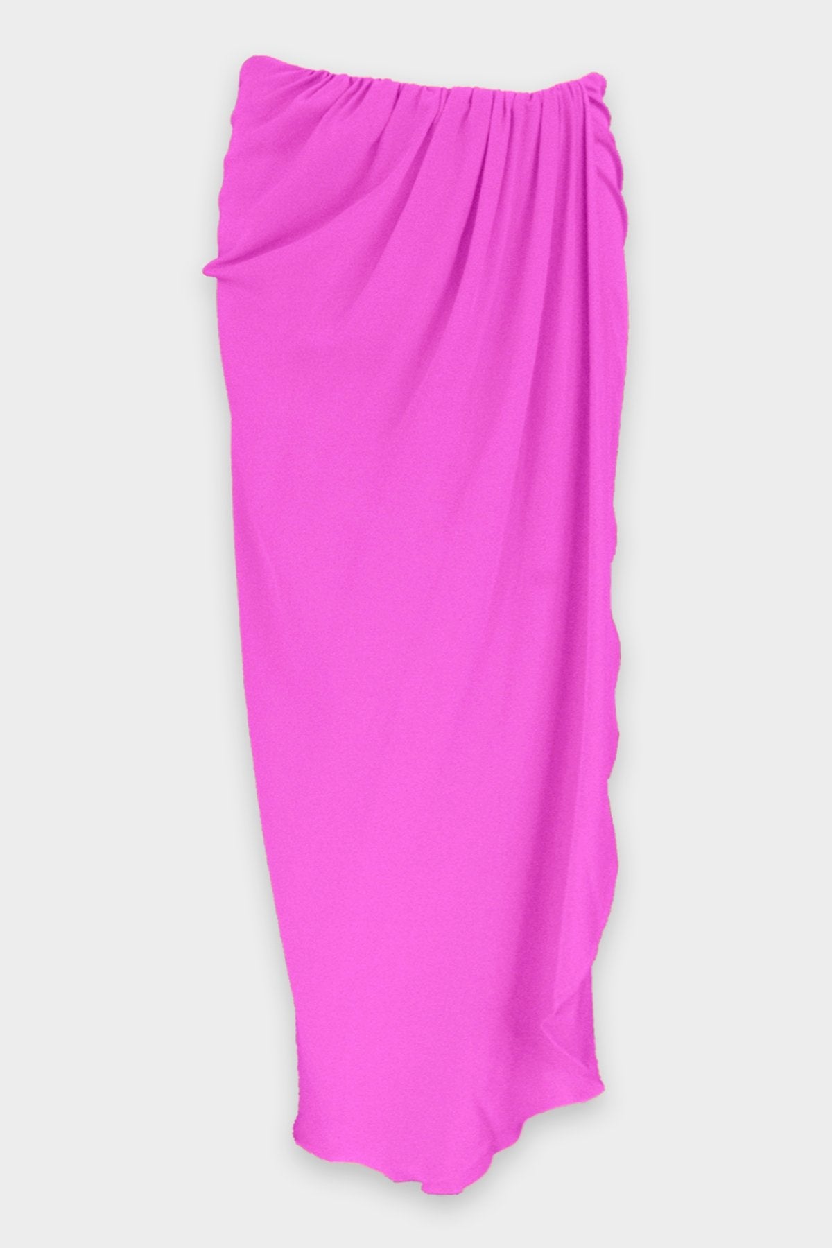 Draped Skirt in Fuchsia - shop-olivia.com