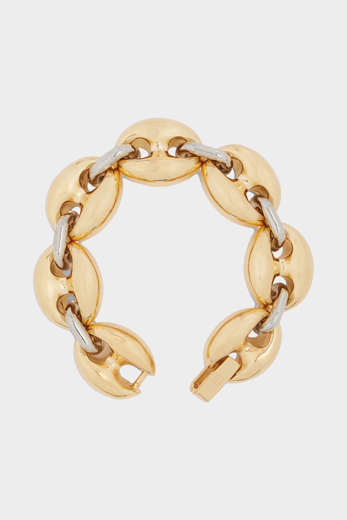 Eight Chunky Bracelet in Silver Gold - shop-olivia.com