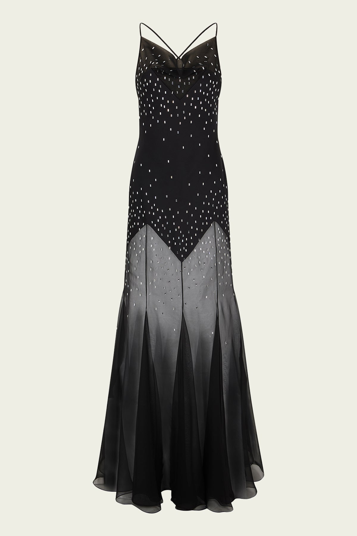 Embellished Strap Dress in Black - shop-olivia.com