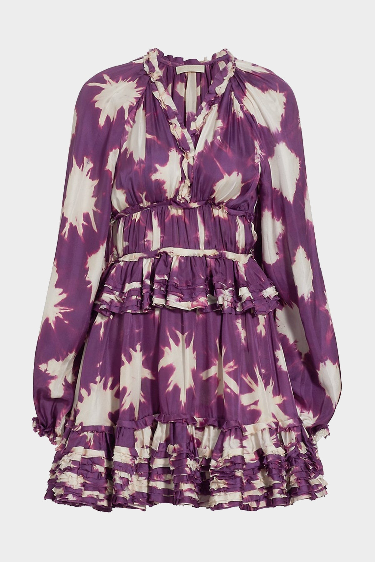 Emery Mini Dress in Cassis Blur - shop-olivia.com