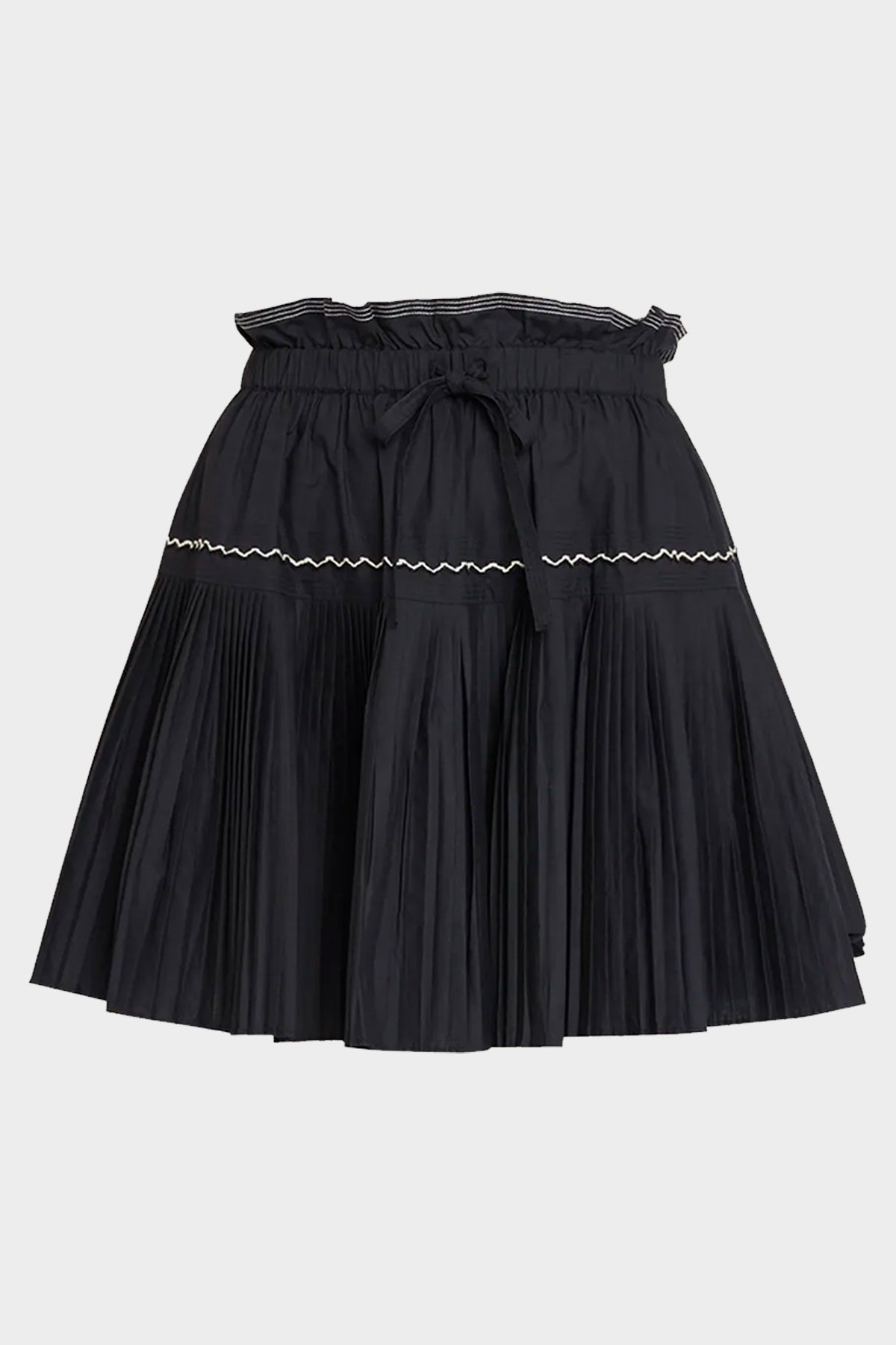 Erika Mini Skirt in Noir - shop-olivia.com