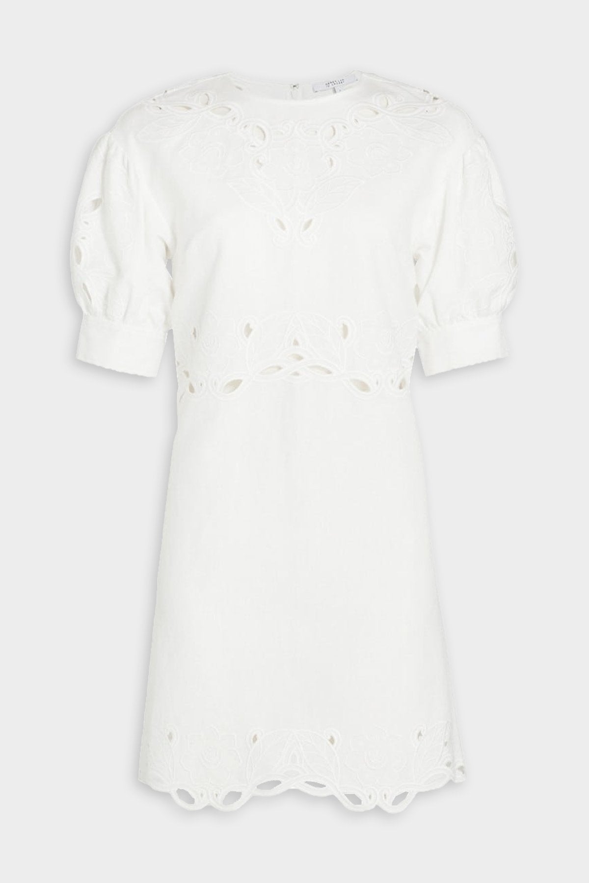 Everett Eyelet Dress in Soft White - shop-olivia.com