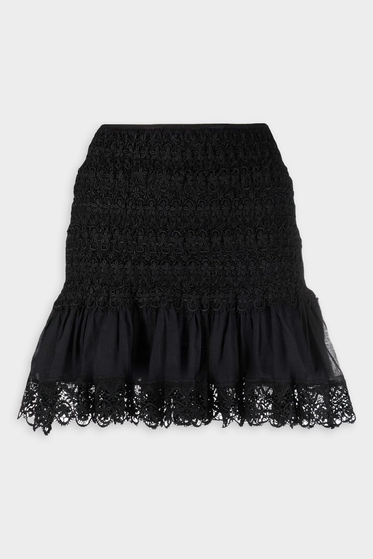 Fleur Short Skirt in Black - shop-olivia.com