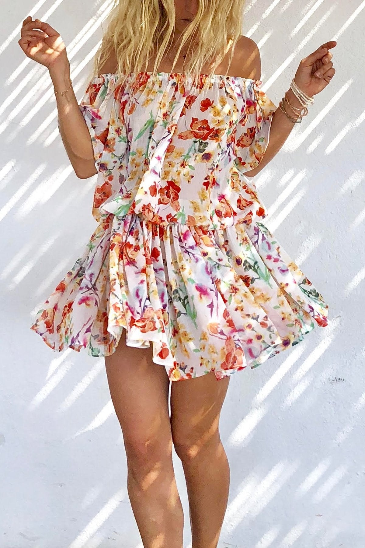 Florina Dress in Abricot - shop-olivia.com