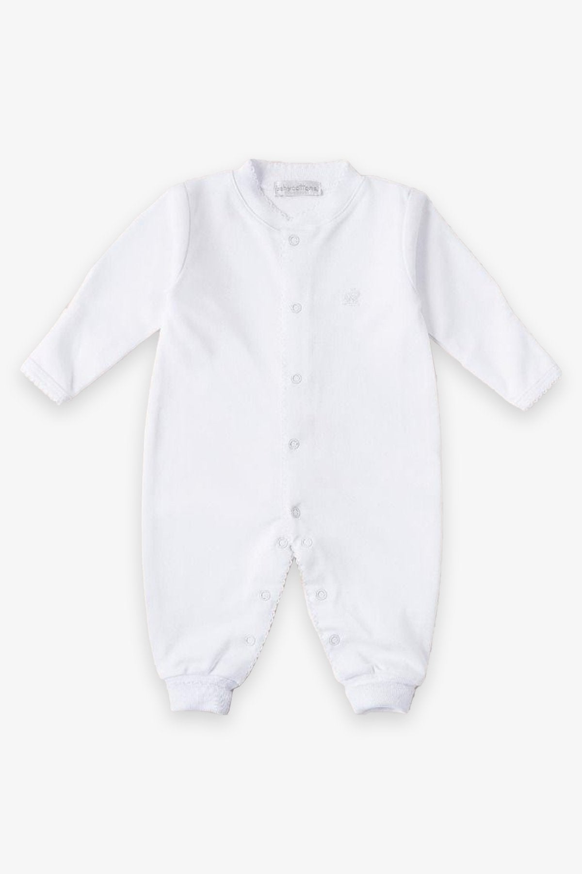 Footless Pajamas in White - shop-olivia.com