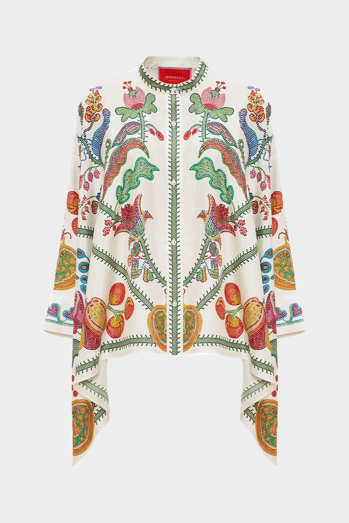 Foulard Shirt in Grenadilla Placée - shop-olivia.com