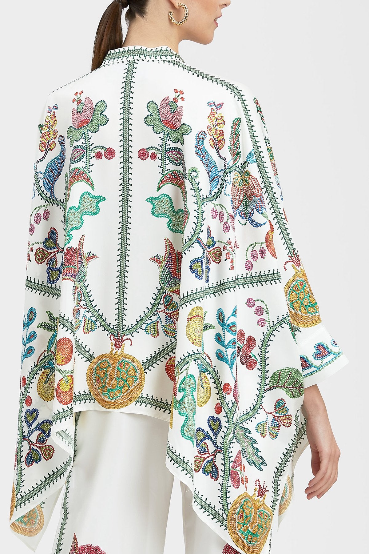 Foulard Shirt in Grenadilla Placée - shop-olivia.com