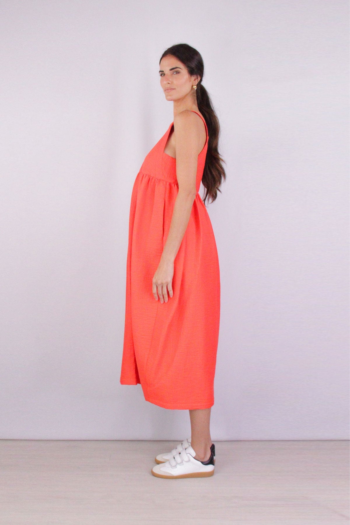 Fresco Dress in Red - shop-olivia.com