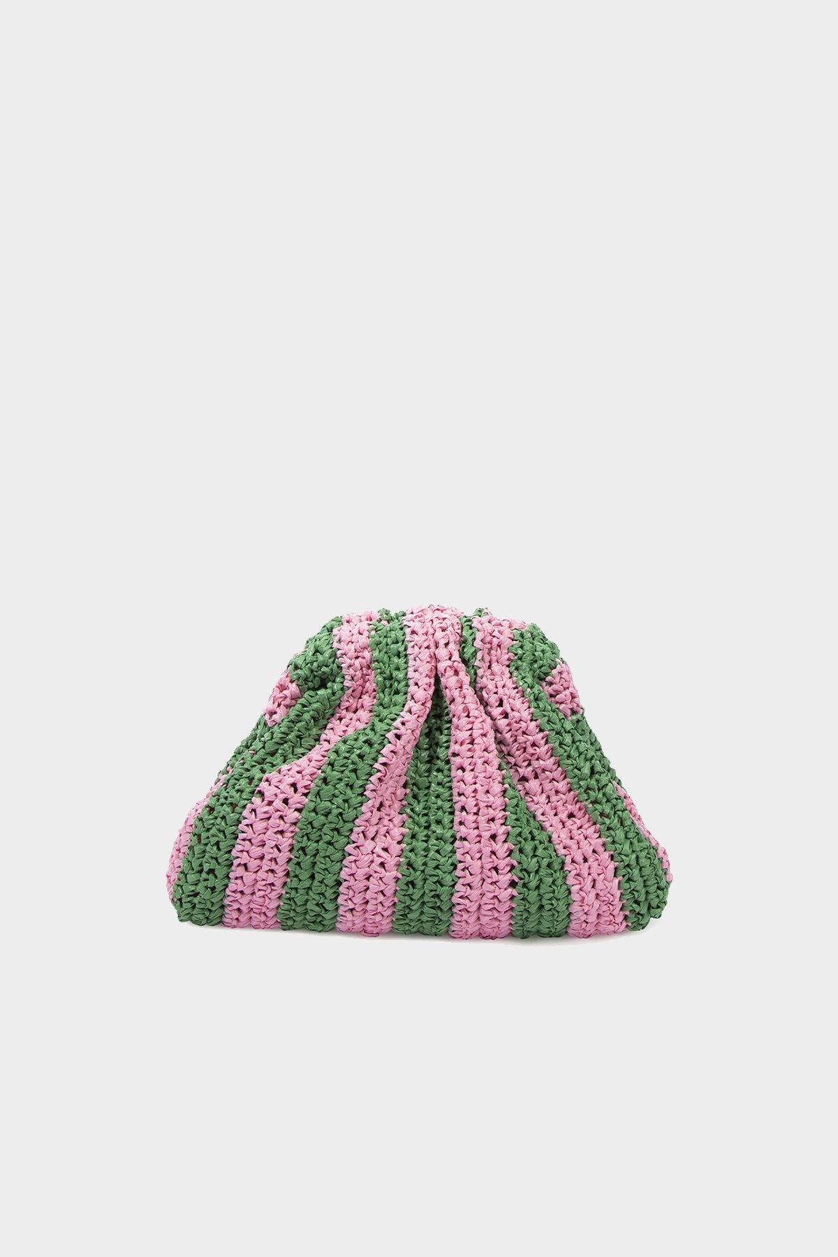 Game Crochet Mini Clutch Bag in Pink - shop-olivia.com
