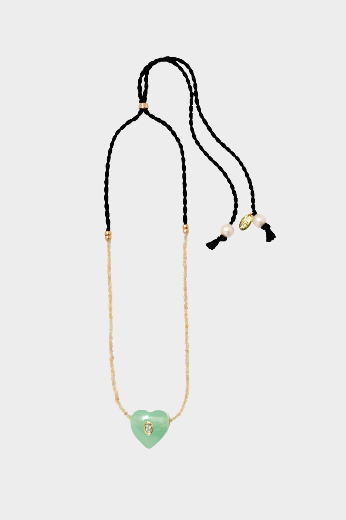 Gemini Necklace in Mint - shop-olivia.com