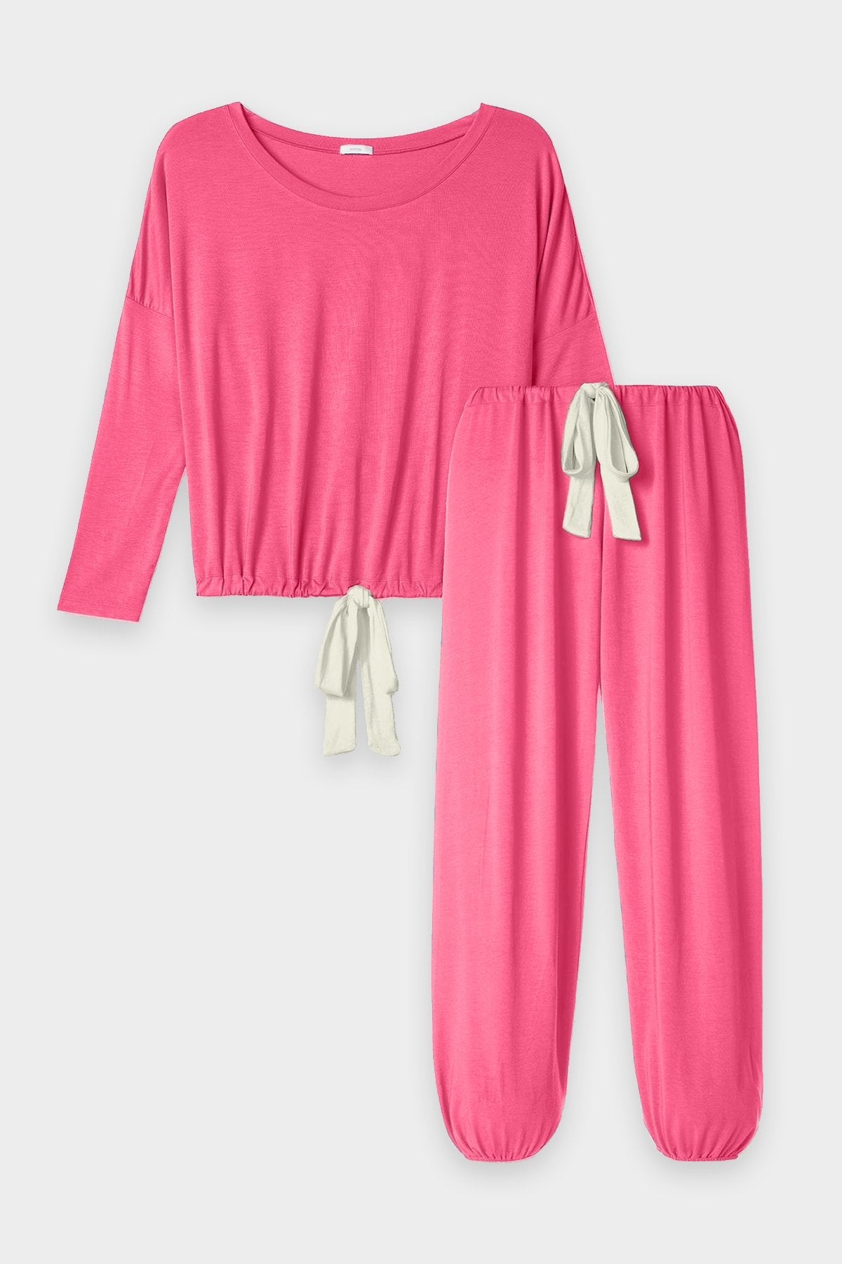 Gisele Modal Slouchy Set in Bright Pink - shop-olivia.com
