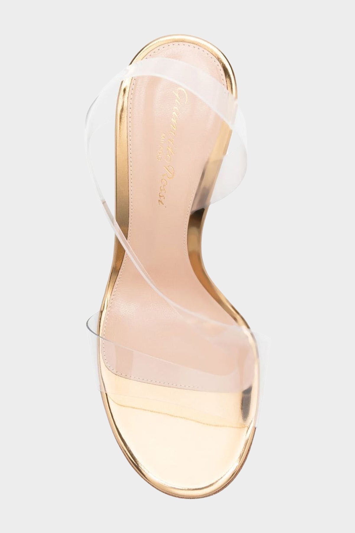 Glass Vernice Sandals 95 in Gold - shop-olivia.com