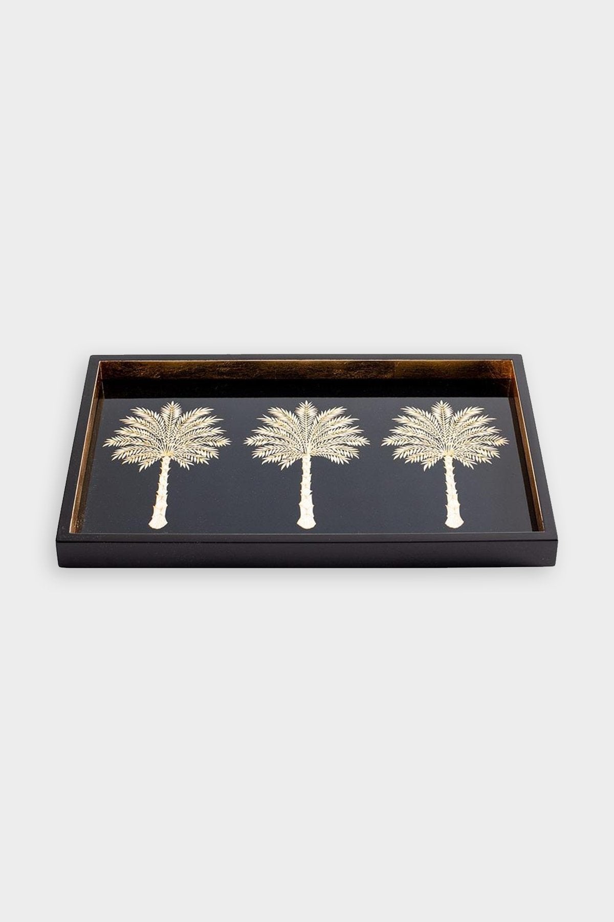 Grand Palms Lacquer Vanity Tray in Black - shop-olivia.com