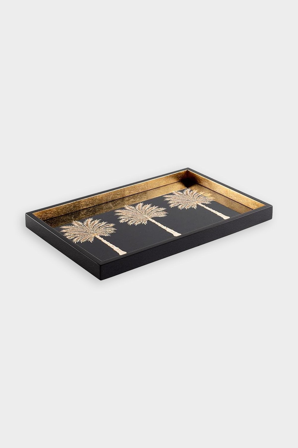 Grand Palms Lacquer Vanity Tray in Black - shop-olivia.com